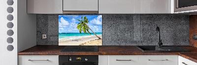 Panel de pared de cocina Playa tropical