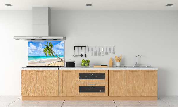 Panel de pared de cocina Playa tropical