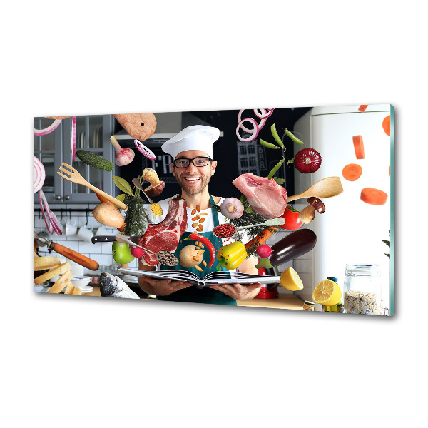 Panel antisalpicaduras Recetas de chef