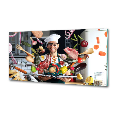 Panel antisalpicaduras Recetas de chef