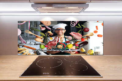 Panel antisalpicaduras Recetas de chef