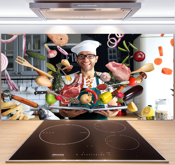 Panel antisalpicaduras Recetas de chef