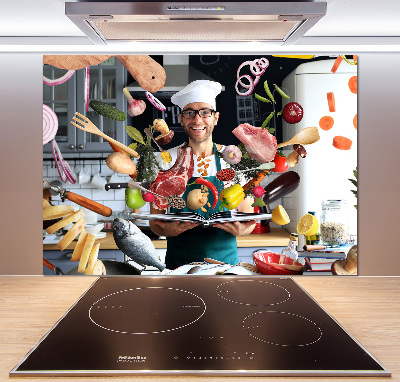 Panel antisalpicaduras Recetas de chef