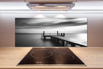 Salpicadero de cocina Muelle en el lago