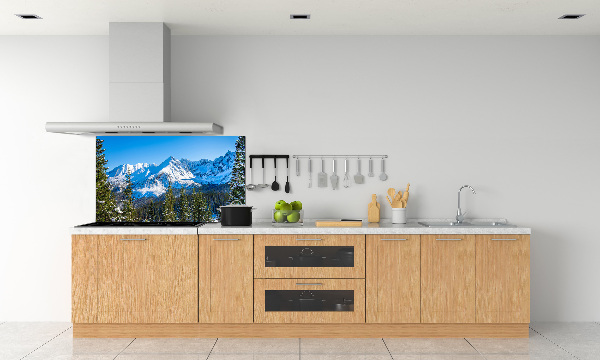 Salpicadero para cocina Panorama de los montes Tatra