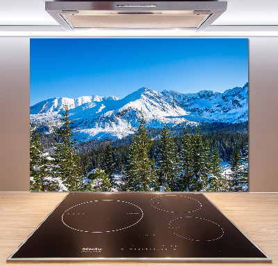 Salpicadero para cocina Panorama de los montes Tatra