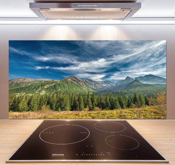 Panel de pared de cocina Otoño en los montes Tatra