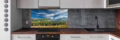 Panel de pared de cocina Otoño en los montes Tatra