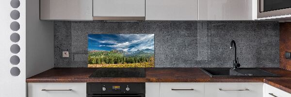 Panel de pared de cocina Otoño en los montes Tatra