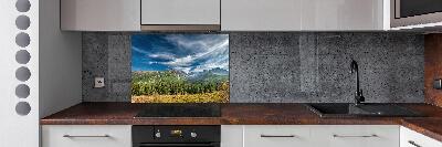 Panel de pared de cocina Otoño en los montes Tatra