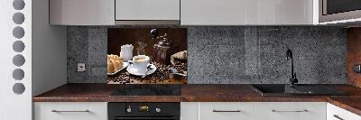 Panel para cocina Croissants y café