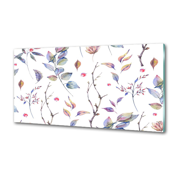 Panel de pared de cocina Hojas