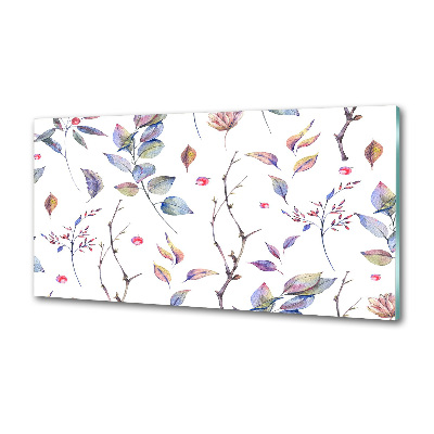 Panel de pared de cocina Hojas