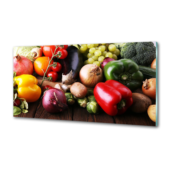 Salpicadero para cocina Verduras y frutas