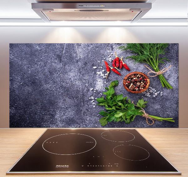 Salpicadero de cocina Hierbas y especias