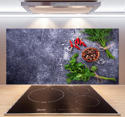 Salpicadero de cocina Hierbas y especias