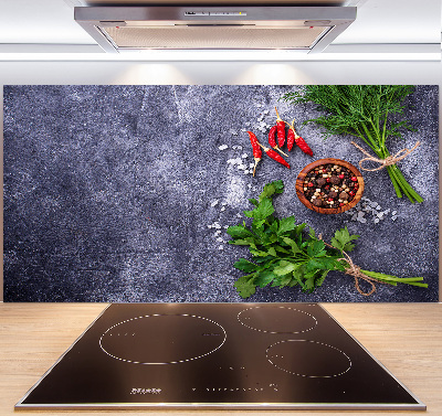 Salpicadero de cocina Hierbas y especias