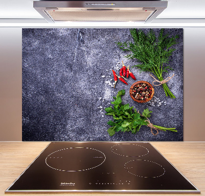 Salpicadero de cocina Hierbas y especias