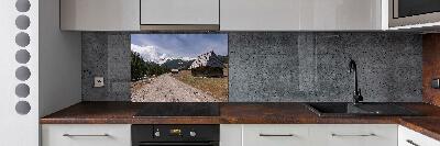 Panel do kuchni Domek w górach