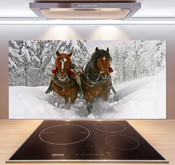 Salpicadero para cocina Paseo en trineo