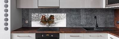 Salpicadero para cocina Paseo en trineo