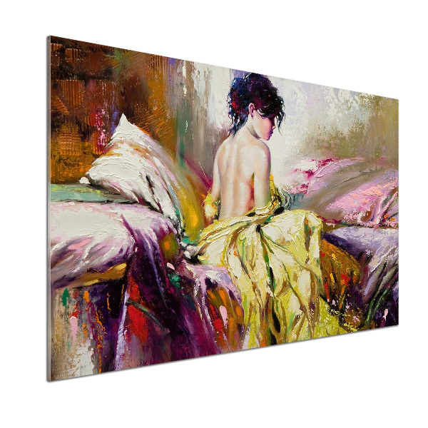 Panel para cocina Mujer semidesnuda