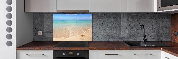 Panel para cocina Estrellas de mar en la playa