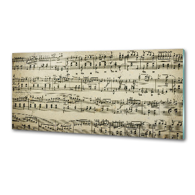 Salpicadero para cocina Notas sobre un pentagrama