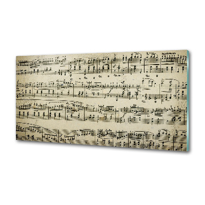 Salpicadero para cocina Notas sobre un pentagrama