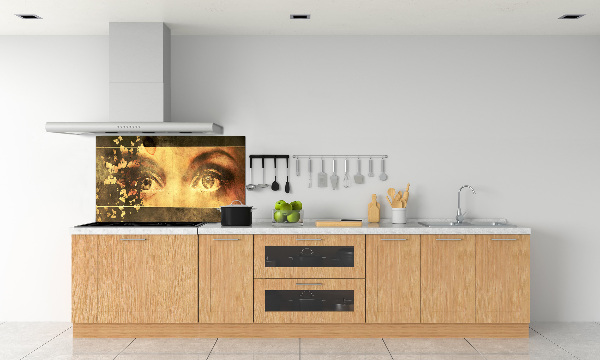 Panel para cocina Ojos y mariposas