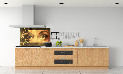 Panel para cocina Ojos y mariposas