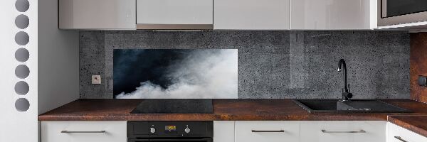 Panel antisalpicaduras Humo blanco