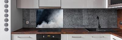 Panel antisalpicaduras Humo blanco