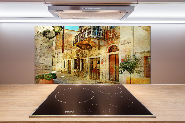 Panel de pared de cocina Calles en Grecia
