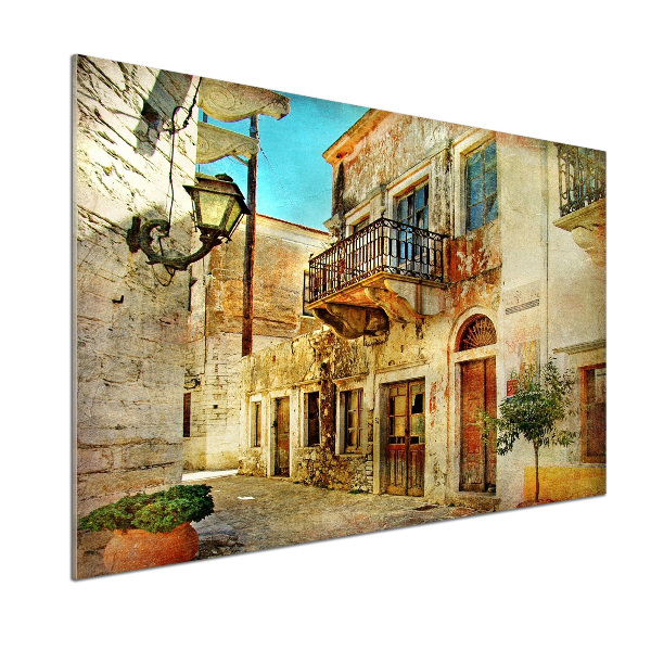 Panel de pared de cocina Calles en Grecia