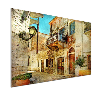 Panel de pared de cocina Calles en Grecia