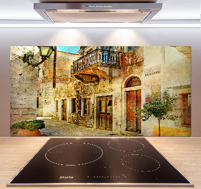 Panel de pared de cocina Calles en Grecia