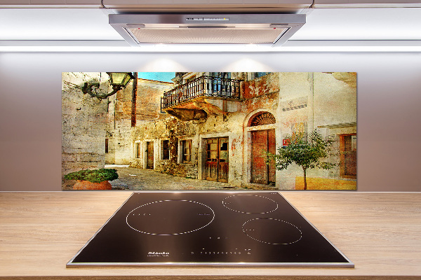 Panel de pared de cocina Calles en Grecia