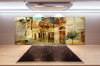 Panel de pared de cocina Calles en Grecia