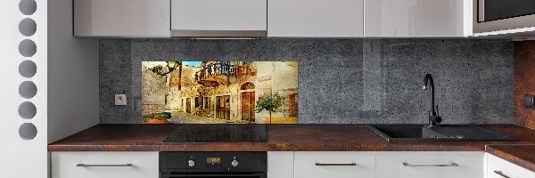 Panel de pared de cocina Calles en Grecia