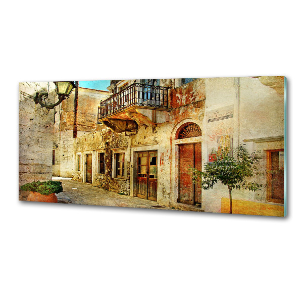 Panel de pared de cocina Calles en Grecia