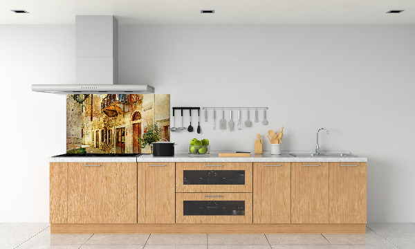 Panel de pared de cocina Calles en Grecia