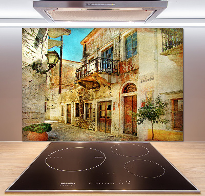 Panel de pared de cocina Calles en Grecia
