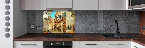 Panel de pared de cocina Calles en Grecia