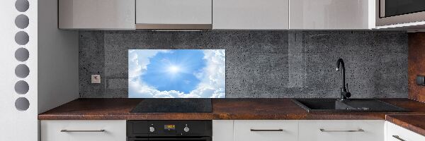Panel para cocina Nubes en el cielo