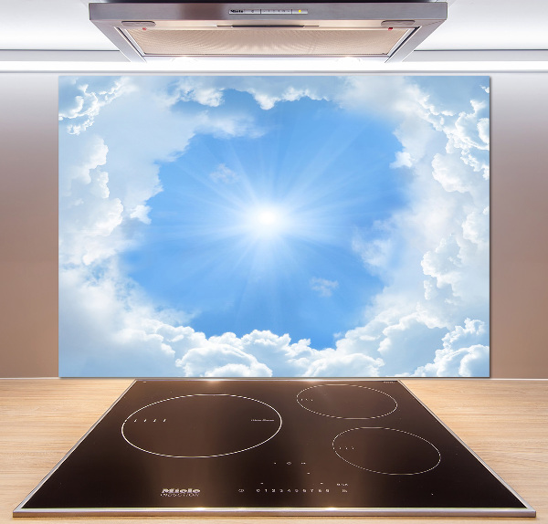Panel para cocina Nubes en el cielo