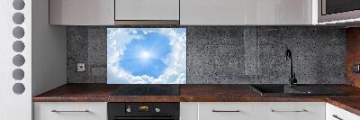 Panel para cocina Nubes en el cielo