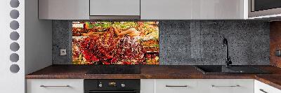 Salpicadero para cocina Mujer dormida