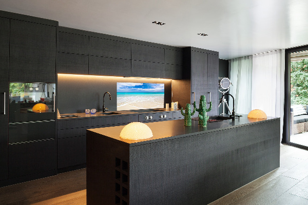 Panel antisalpicaduras Playa tropical