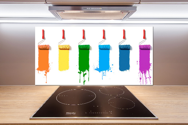 Panel de pared de cocina Rodillos de pintura